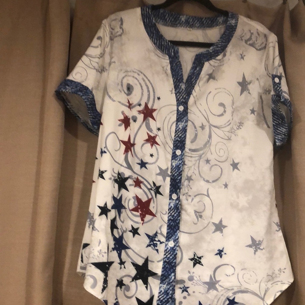 Red White Blue Shirt